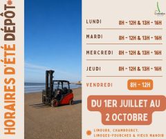 HORAIRES ETE DEPOTS